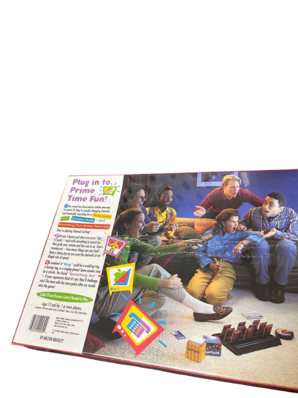 Milton Bradley Channel Surfing 1994 vtg family interactive card game SKU 10-666 - Picture 5 of 8